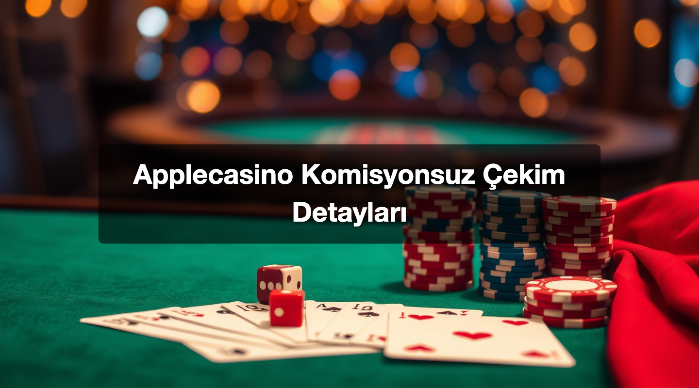 Applecasino Komisyonsuz Çekim Detayları